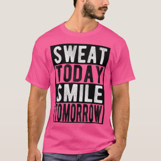 重量挙げおもしろいトレーニングジムフィットネスエクササイズM Tシャツ