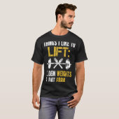 重量挙げことわざリフトDatフォークジムFitn Tシャツ (正面フル)