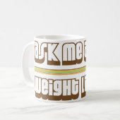 重量挙げについて私に尋ねて下さい コーヒーマグカップ (正面左)