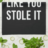 重量挙げの体育館の引用文の上昇それ白黒 キッチンタオル (折り畳み)