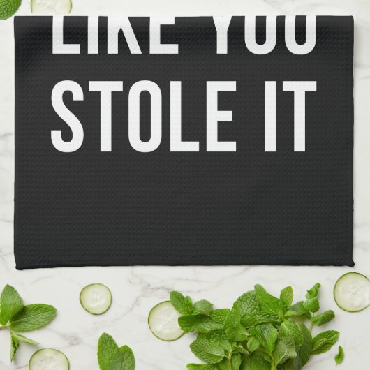 重量挙げの体育館の引用文の上昇それ白黒 キッチンタオル (折り畳み)