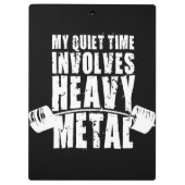 ""重量挙げの刺激-重金属 クリップボード (裏面)