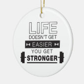 重量挙げの生命 セラミックオーナメント (左)