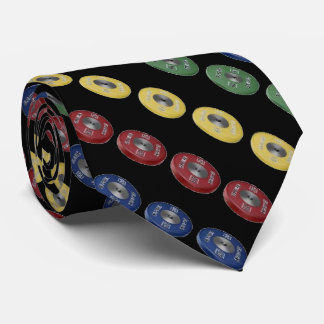 重量挙げの豊富なプレートのタイ-黒 ネクタイ