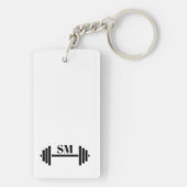 重量挙げやる気を起こさせる キーホルダー (裏面)