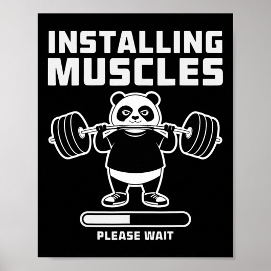 重量挙げインストール筋肉トレーニングプンジム私たち ポスター (正面)