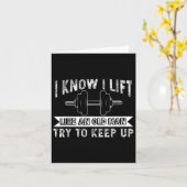 重量挙げオールドマンボディビルバーベルwo カード (黄色い花)