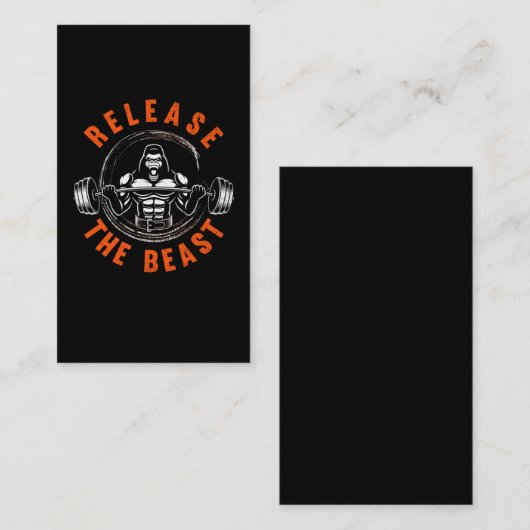 重量挙げゴリラビーストリフティング 名刺 (正面/裏面)