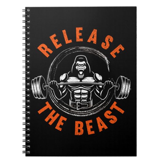重量挙げゴリラ獣リフティング ノートブック (正面)