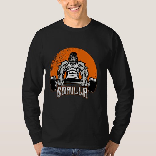 重量挙げゴリラGorilla Heavy Lift Tシャツ (正面)