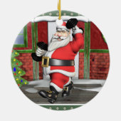 重量挙げサンタセラミックオーナメント セラミックオーナメント (裏面)