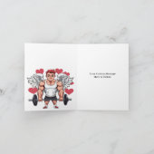 重量挙げジムフィットネストレーナーバレンタイン シーズンカード (内部)