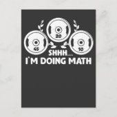 重量挙げジムフィットネス数学の重量計算 ポストカード (正面)