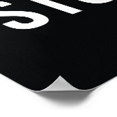 重量挙げジム引用文リフトIt白黒 ポスター (角)