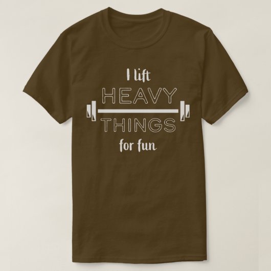 重量挙げジムBarbell Tシャツ (デザイン正面)