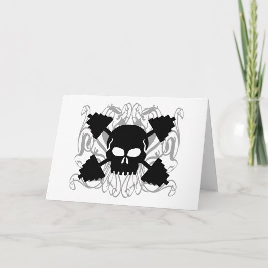 重量挙げスカル カード (正面)