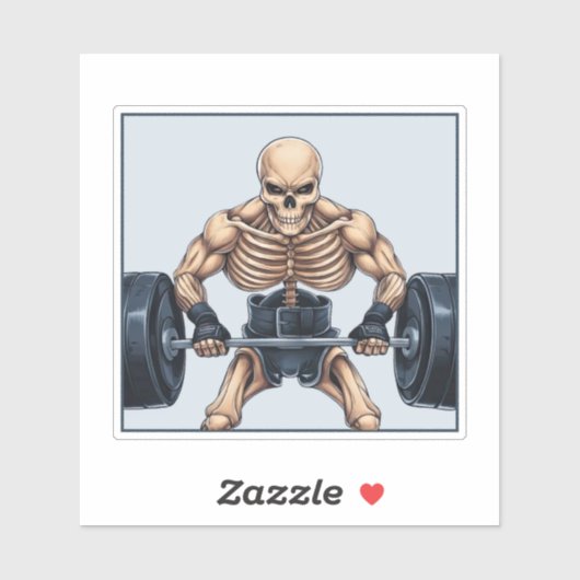 重量挙げスケルトン シール (シート)