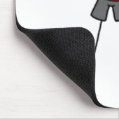 重量挙げスティック図 マウスパッド (コーナー)