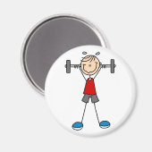 重量挙げスティック形磁石 マグネット (正面/裏面)