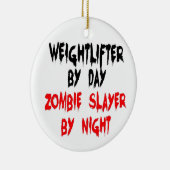 重量挙げゾンビ層 セラミックオーナメント (右)