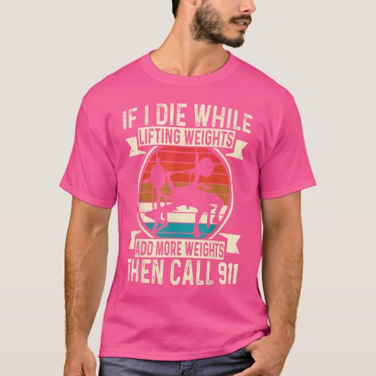重量挙げトレーニングバーベルジムマシンI追加Mo Tシャツ (正面)