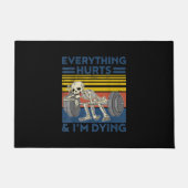 重量挙げネスジムの贈り物が全てを痛める ドアマット (正面)