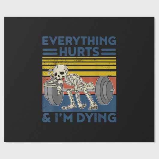 重量挙げネスジムの贈り物が全てを痛める ラッピングペーパー (フラット)