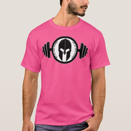 重量挙げバーベルのグラディエーター Tシャツ (正面)