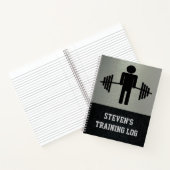 重量挙げバーベルトレーニングジムトレーニングログ ノートブック (内部)