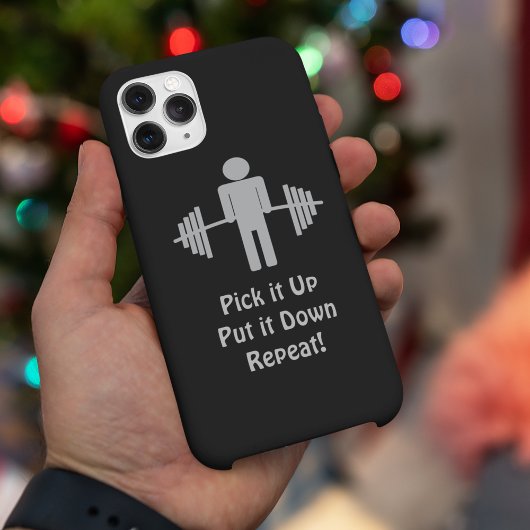 重量挙げバーベルフィットネスジムパーソナルトレーナー Case-Mate iPhoneケース