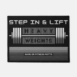 重量挙げバーベルフィットネスジム用デザイン ドアマット