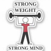 重量挙げバーベルフィットネスジム シール (正面)