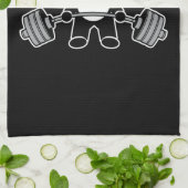 重量挙げパンダ熊アニメ – トレーニング キッチンタオル (折り畳み)