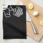 重量挙げパンダ熊アニメ – トレーニング キッチンタオル (四つ折り)