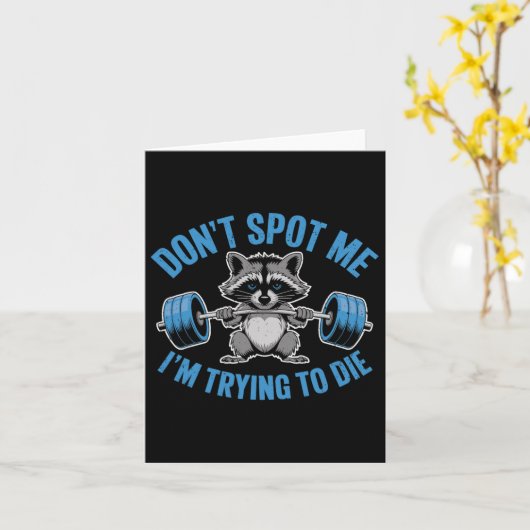 重量挙げファンで死にようとしている私を見つけないで カード (黄色い花)