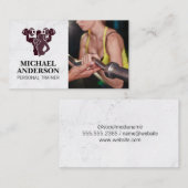 重量挙げフィットネス | パーソナルトレーナー 名刺 (正面/裏面)