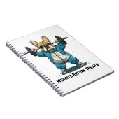 重量挙げブルドッグを扱う前フランスのに ノートブック (右側)