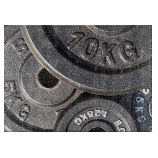 重量挙げプレート カッティングボード (正面)