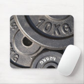 重量挙げプレート マウスパッド (マウス)