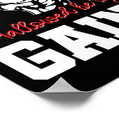 重量挙げボディビルあなたの利益を許可 ポスター (角)