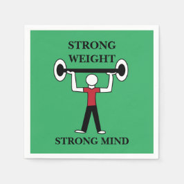 重量挙げボディビルダーフィットネスジム スタンダードカクテルナプキン