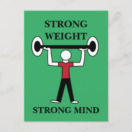 重量挙げボディビルフィットネスアスリート ポストカード