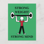 重量挙げボディビルフィットネスアスリート ポストカード (正面)