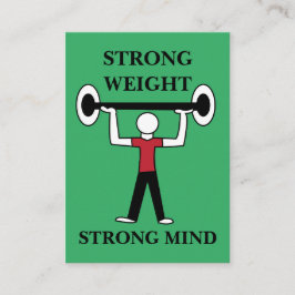 重量挙げボディビルフィットネストレーナー 名刺