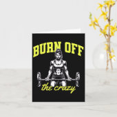 重量挙げボディビル筋肉トレーナーことわざ カード (黄色い花)