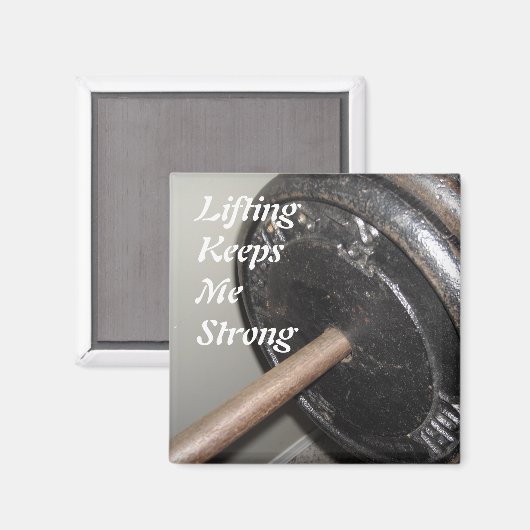 重量挙げメッセやる気を起こさせるージ マグネット (正面/裏面)