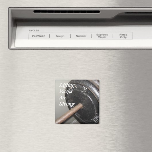 重量挙げメッセやる気を起こさせるージ マグネット (インサイチュ (食洗機))