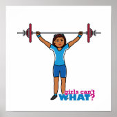 重量挙げ女の子 ポスター (正面)