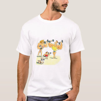 重量挙げ家族 Tシャツ