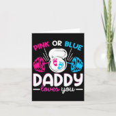 重量挙げ性別がピンクまたはブルーパパ値リストを明らかにする カード (正面)